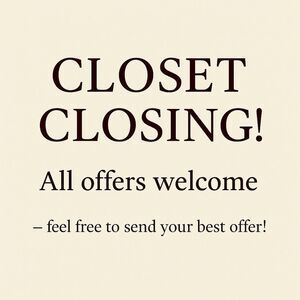 Closet Closing Announcement